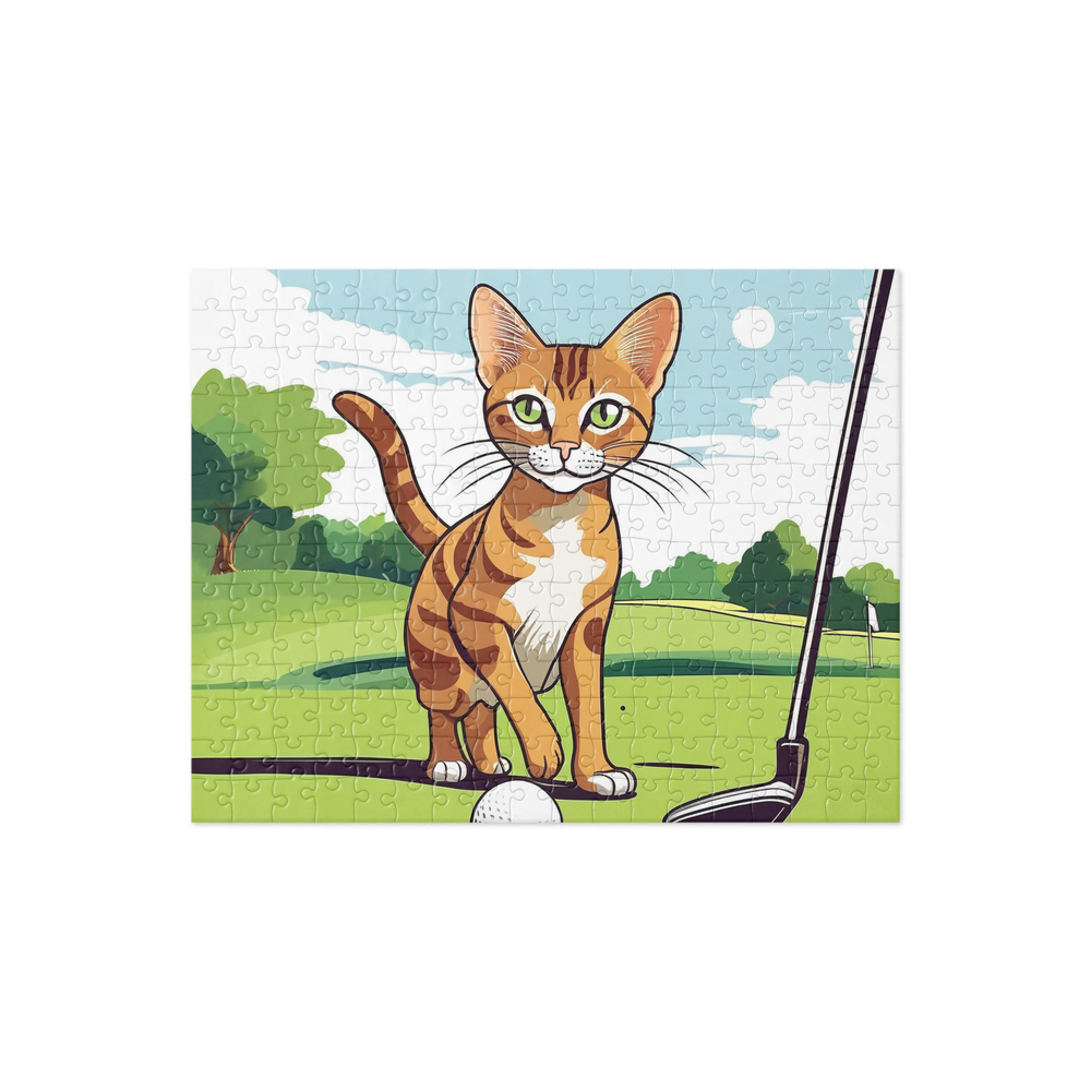 PugMug Custom Tabby Abyssinian Cat Jigsaw Puzzle