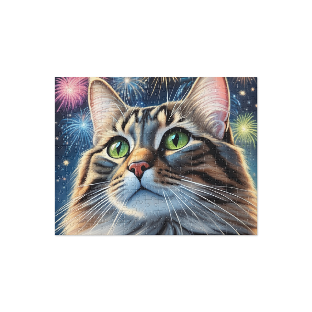 PugMug Custom Tabby Companion Cat Jigsaw Puzzle