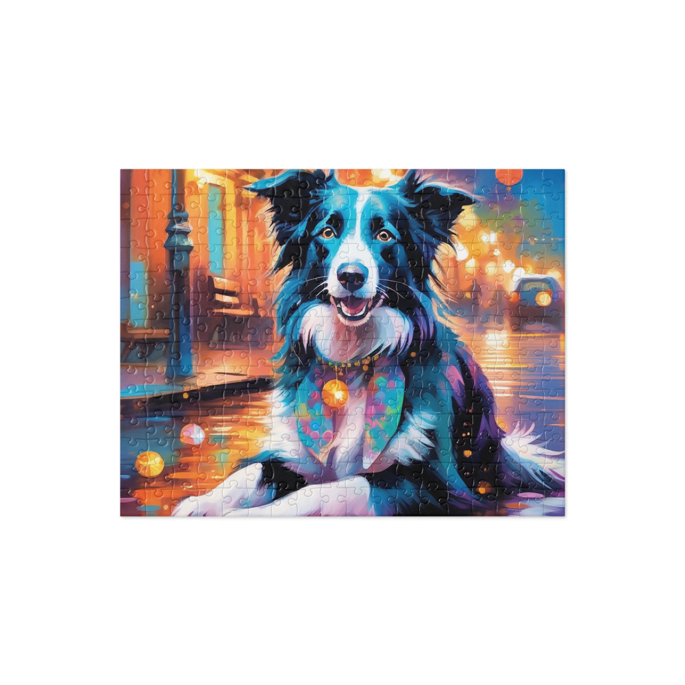 PugMug Custom Border Collie Jigsaw Puzzle