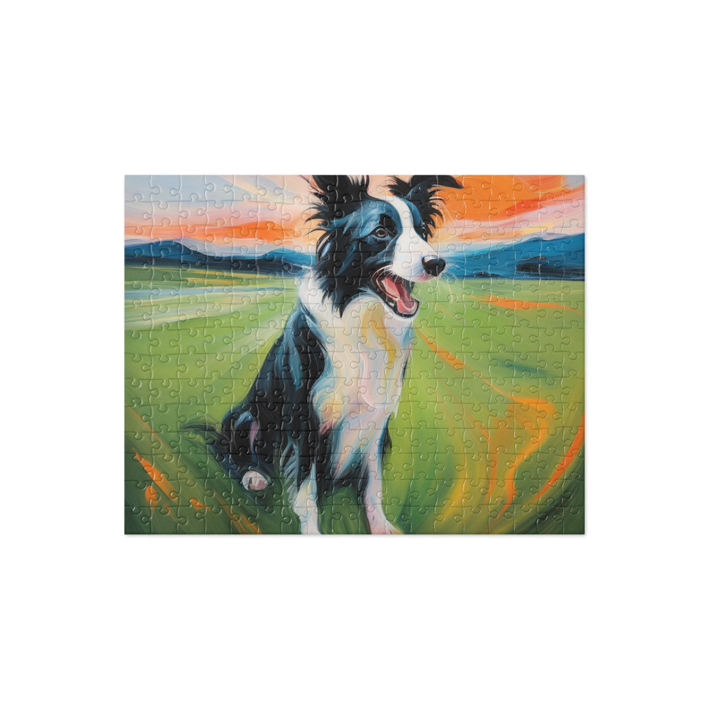 PugMug Custom Border Collie Jigsaw Puzzle