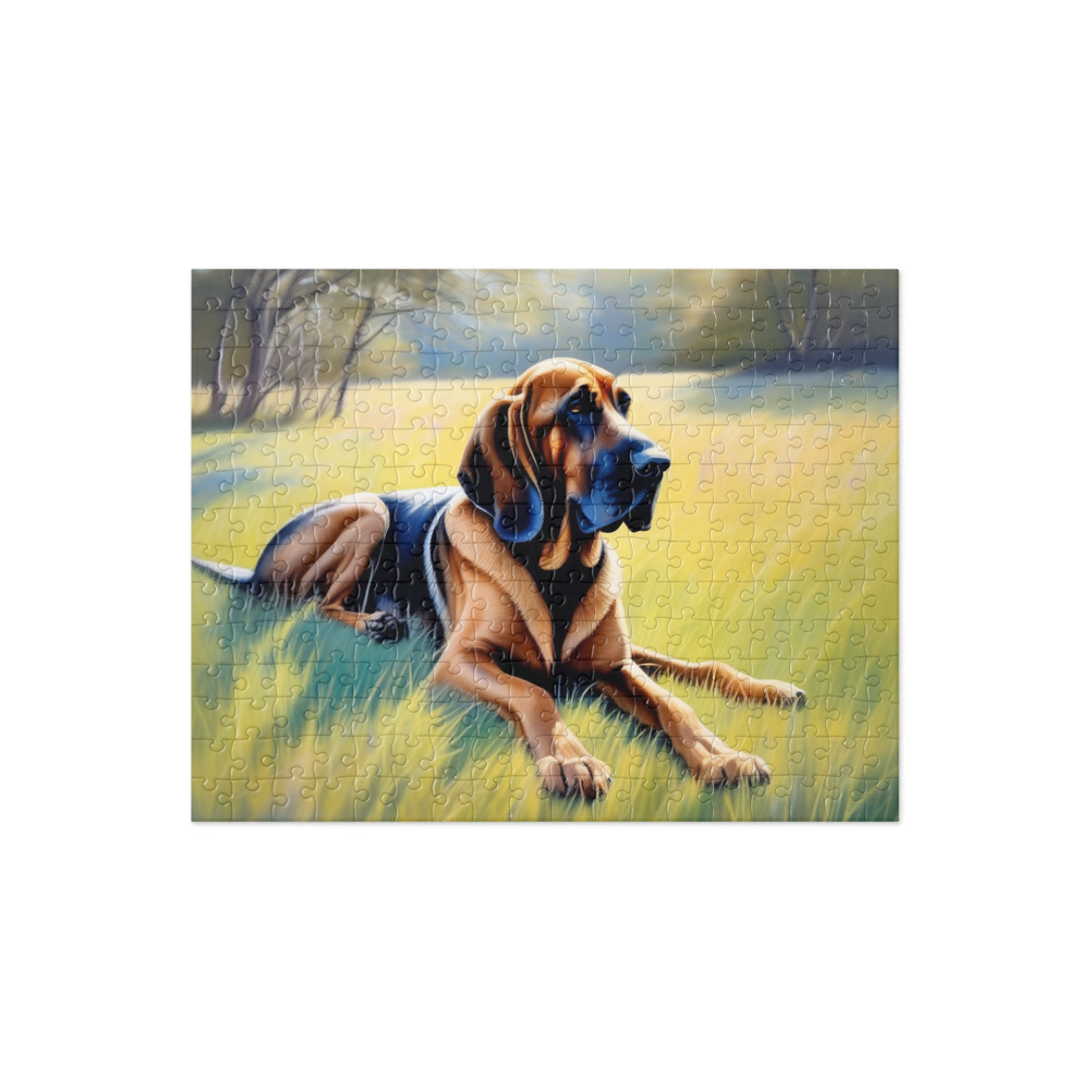 PugMug Custom Bloodhound Jigsaw Puzzle