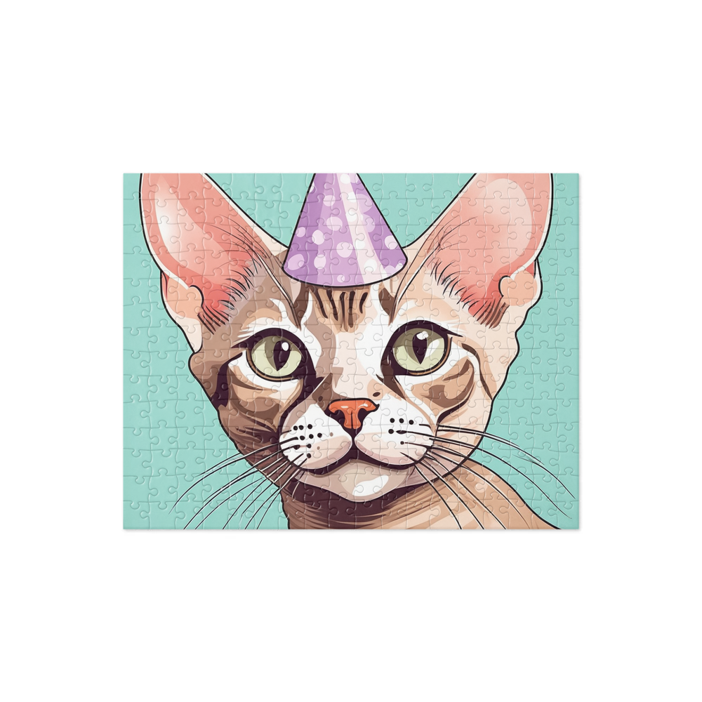 PugMug Custom Tabby Devon Rex Cat Jigsaw Puzzle