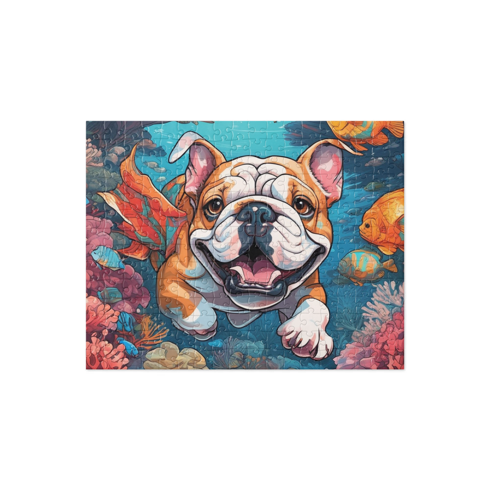 PugMug Custom Bulldog Jigsaw Puzzle