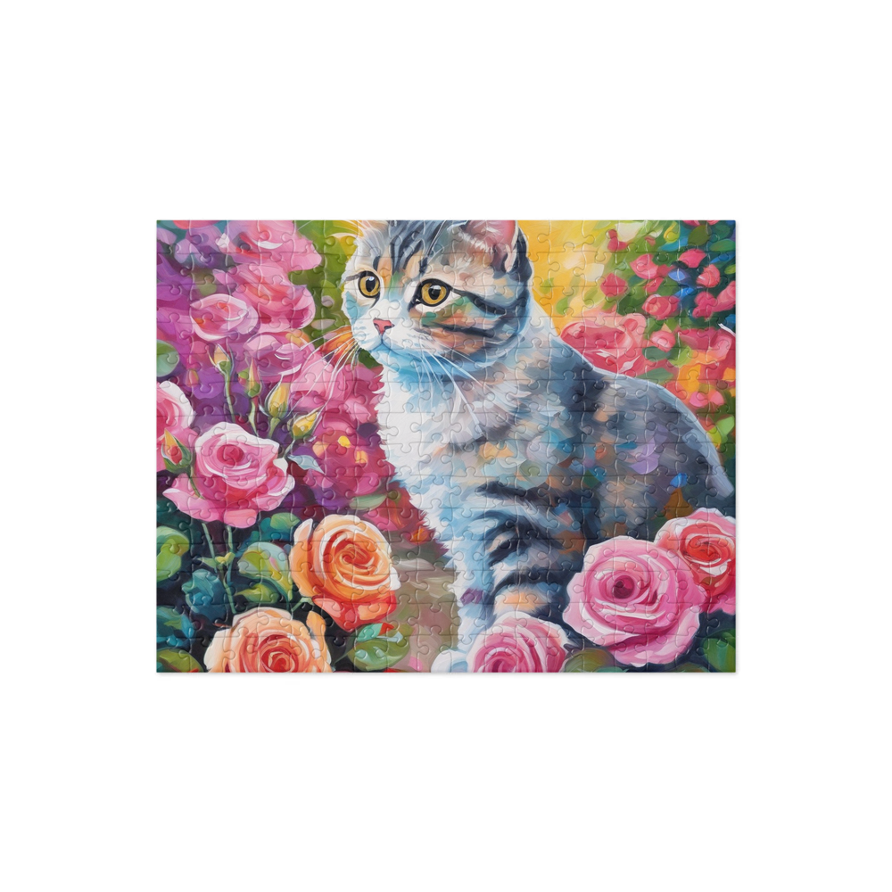 PugMug Custom Tabby Scottish Fold Cat Jigsaw Puzzle