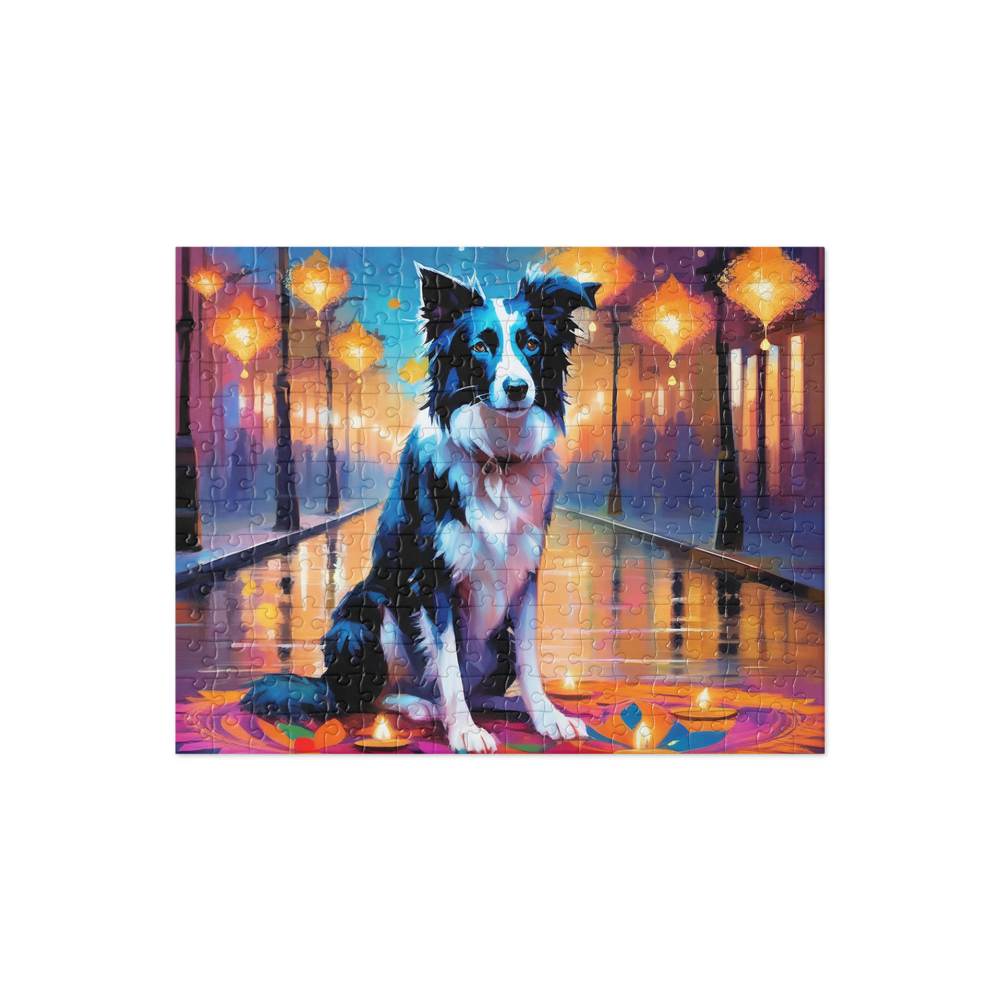 PugMug Custom Border Collie Jigsaw Puzzle