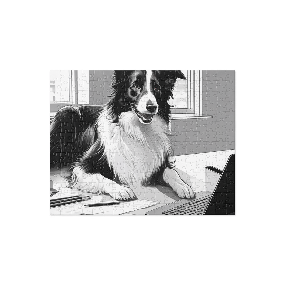 PugMug Custom Border Collie Jigsaw Puzzle