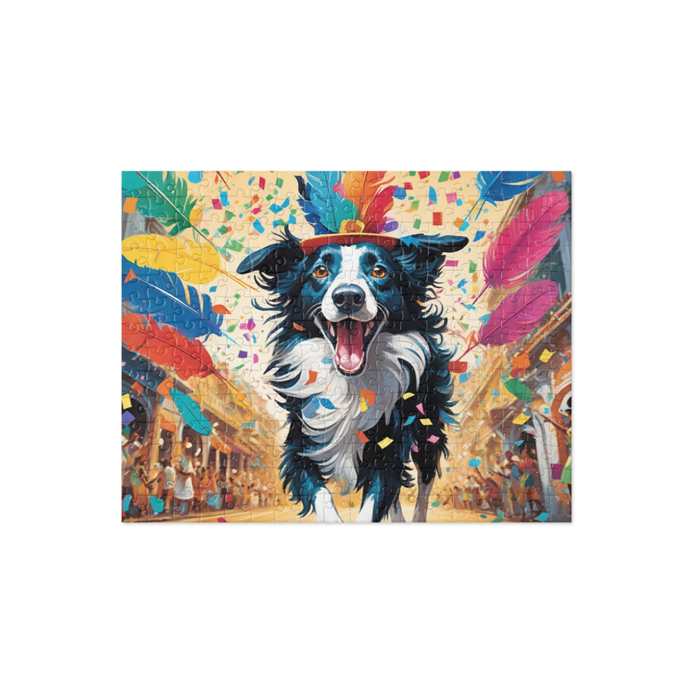 PugMug Custom Border Collie Jigsaw Puzzle