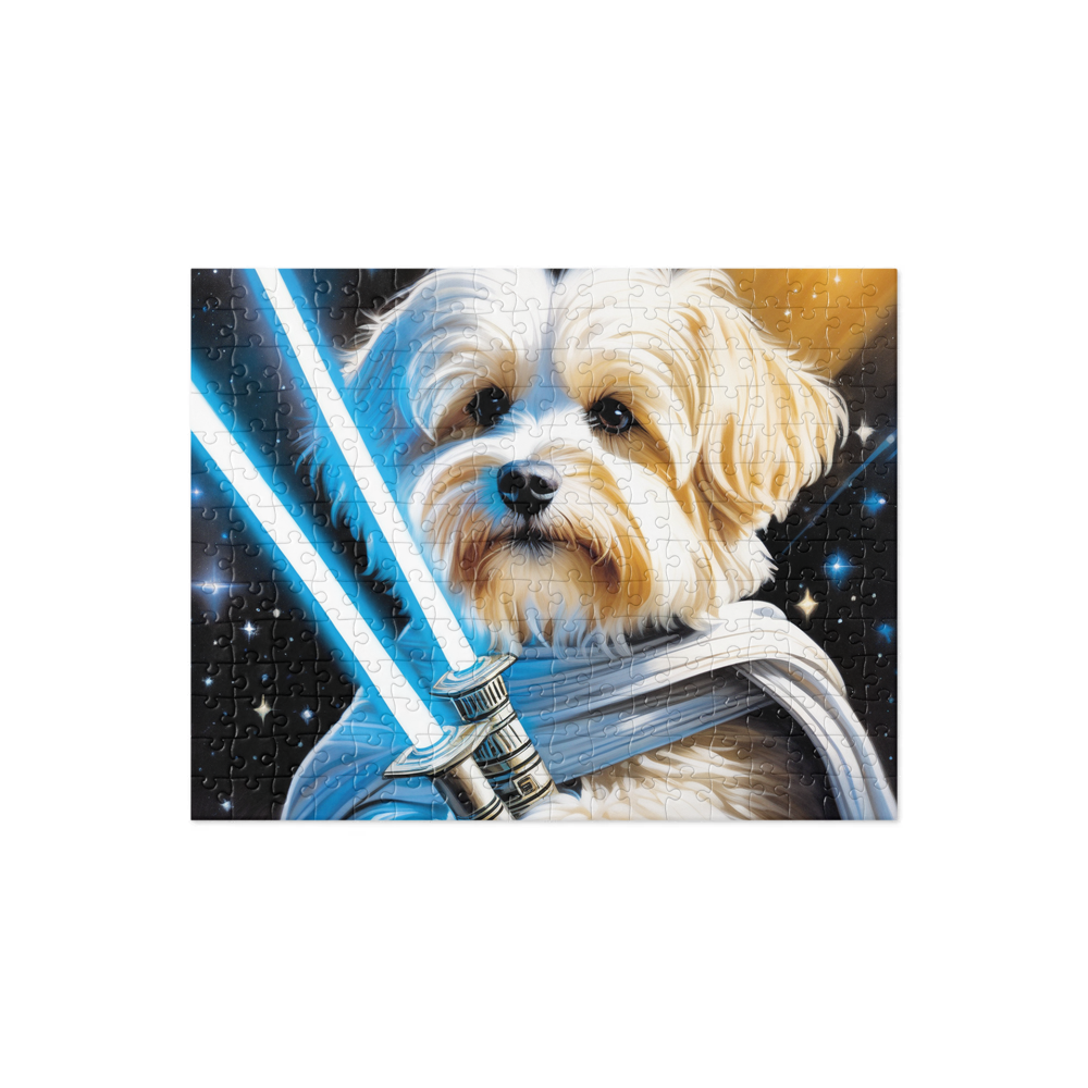 PugMug Custom White Havanese Dog Jigsaw Puzzle