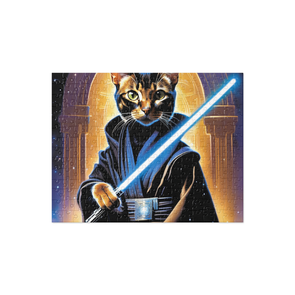 PugMug Custom Black Abyssinian Cat Jigsaw Puzzle