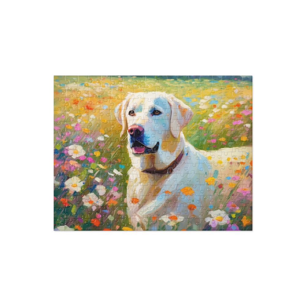 PugMug Custom White Labrador Retriever Jigsaw Puzzle