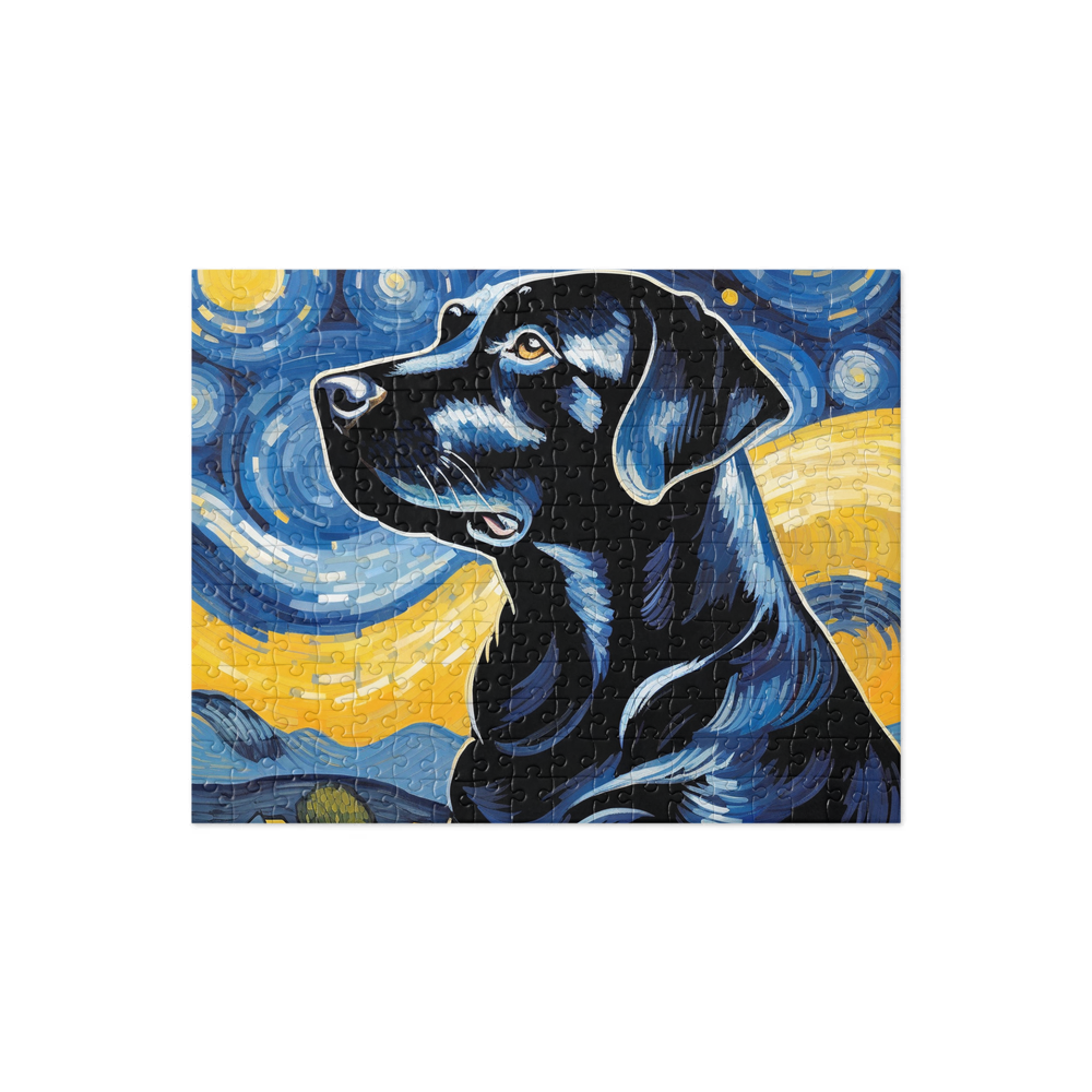 PugMug Custom Black Labrador Retriever Jigsaw Puzzle