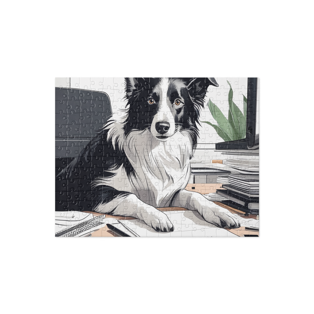PugMug Custom Border Collie Jigsaw Puzzle