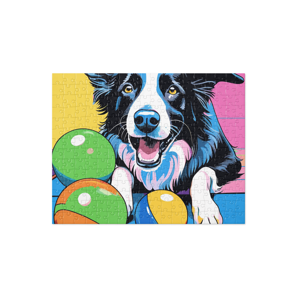 PugMug Custom Border Collie Jigsaw Puzzle