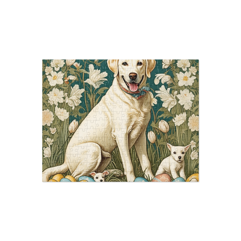PugMug Custom White Labrador Retriever Jigsaw Puzzle