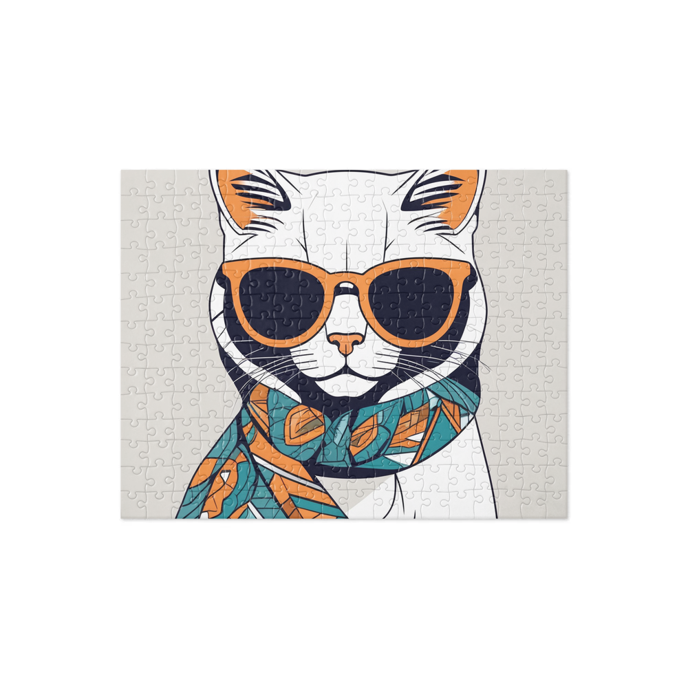 PugMug Custom White Exotic Cat Jigsaw Puzzle