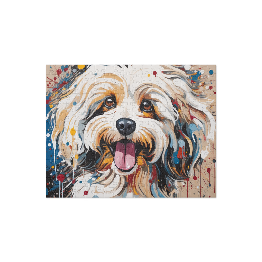 PugMug Custom White Havanese Dog Jigsaw Puzzle