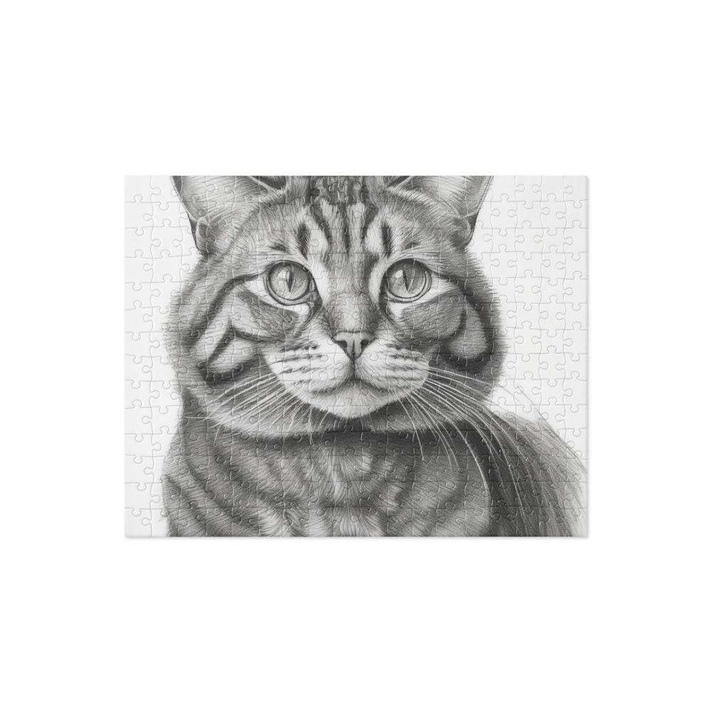 PugMug Custom Tabby Exotic Cat Jigsaw Puzzle