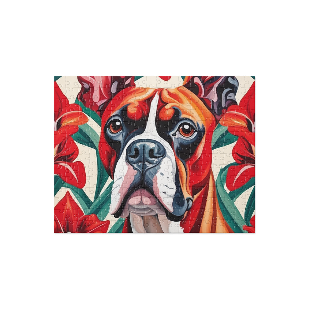 PugMug Custom Boxer Dog Jigsaw Puzzle