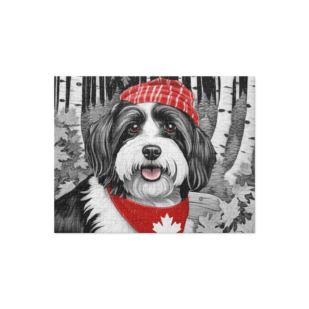 PugMug Custom Black-and-white Havanese Dog Jigsaw Puzzle