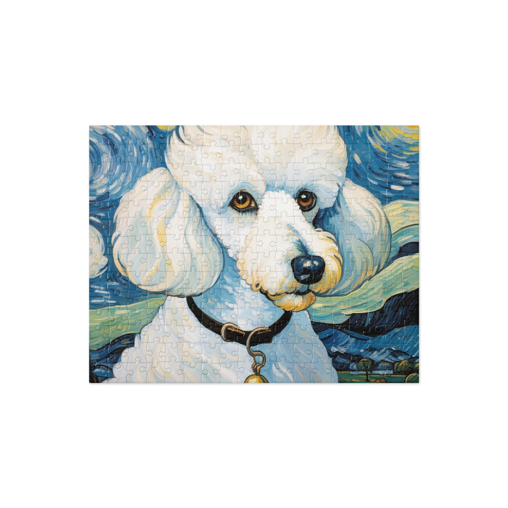 PugMug Custom White Poodle Jigsaw Puzzle