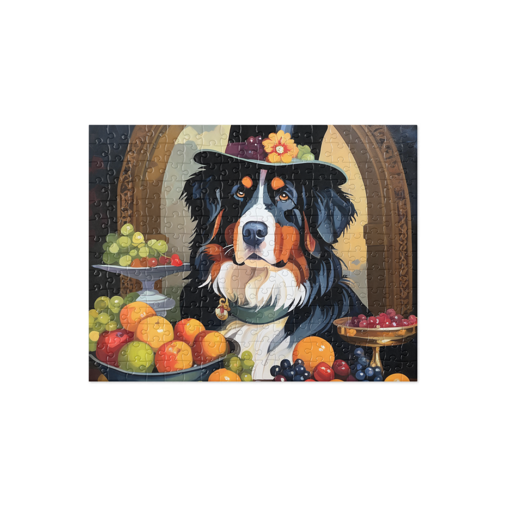 PugMug Custom Bernese Mountain Dog Jigsaw Puzzle