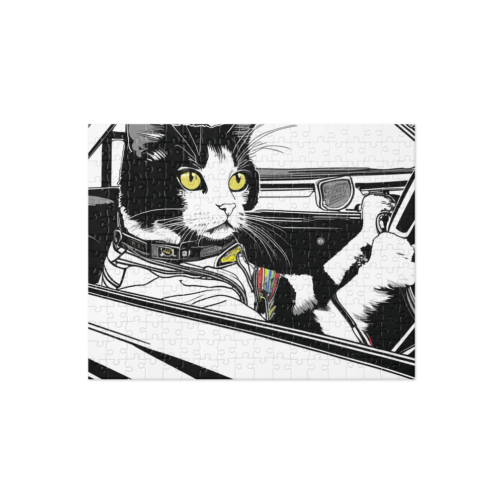 PugMug Custom Black Ragdoll Cat Jigsaw Puzzle