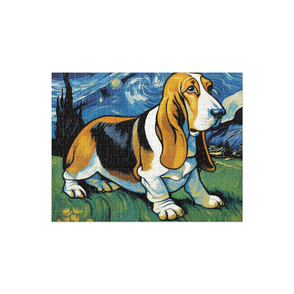 PugMug Custom Basset Hound Jigsaw Puzzle