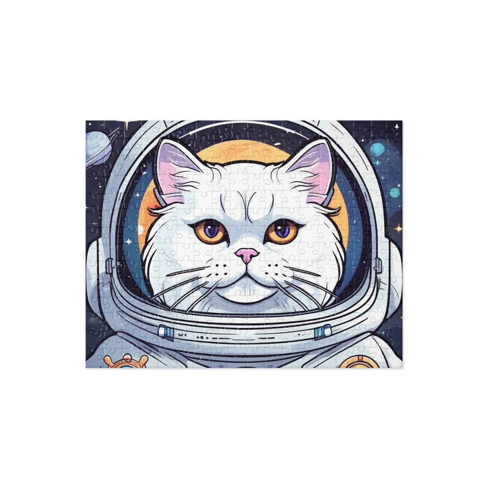 PugMug Custom White Persian Cat Jigsaw Puzzle