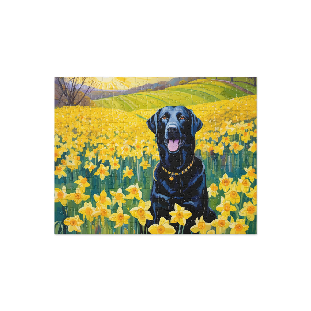 PugMug Custom Black Labrador Retriever Jigsaw Puzzle