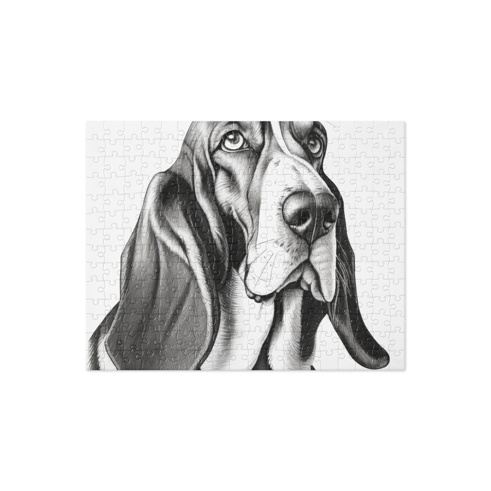 PugMug Custom Basset Hound Jigsaw Puzzle