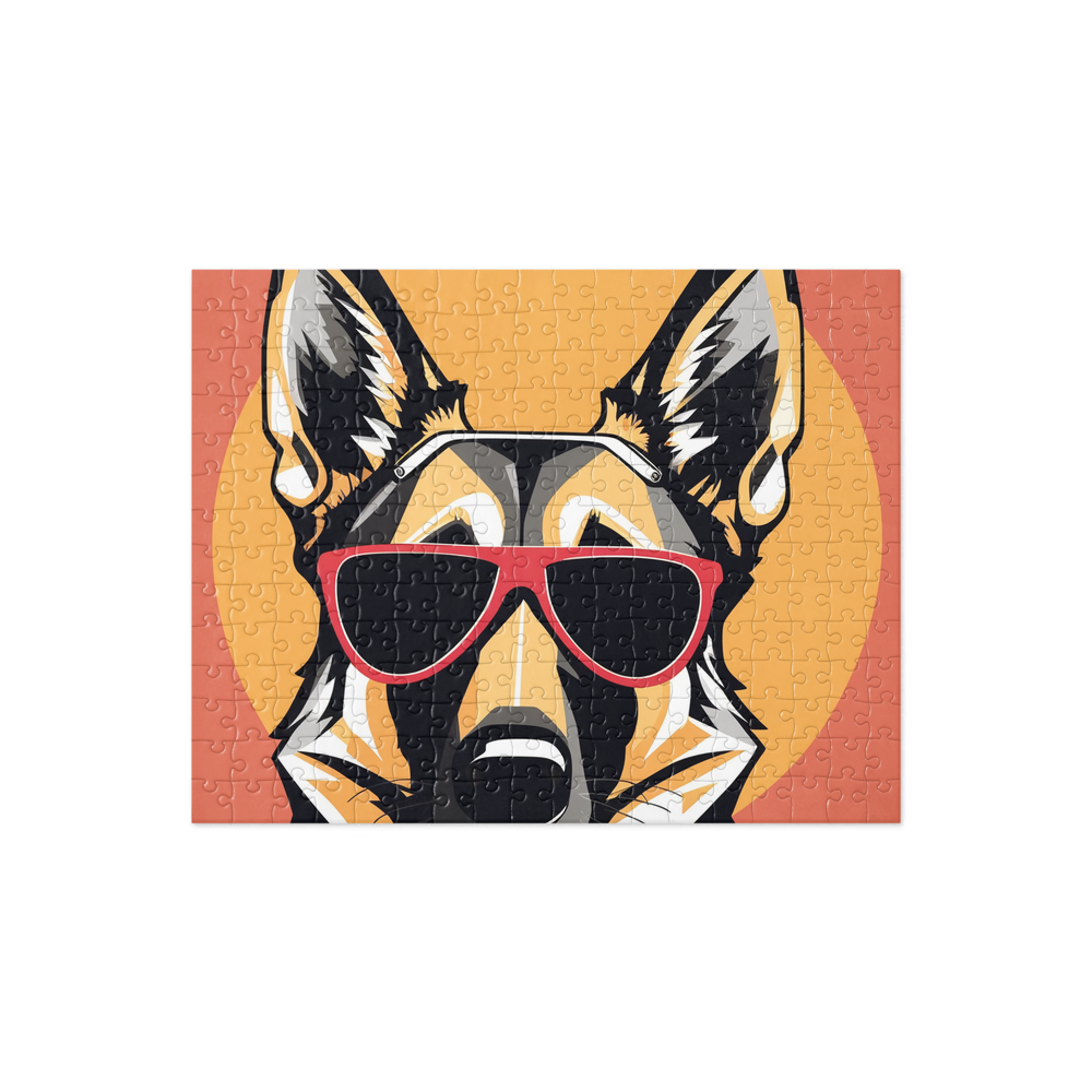 PugMug Custom German Shepherd Dog Jigsaw Puzzle