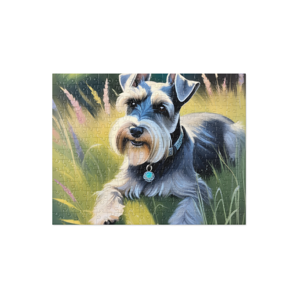 PugMug Custom Miniature Schnauzer Jigsaw Puzzle