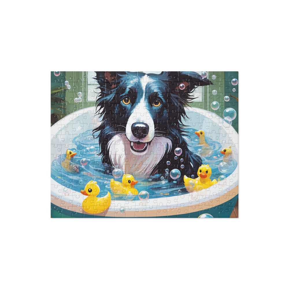 PugMug Custom Border Collie Jigsaw Puzzle