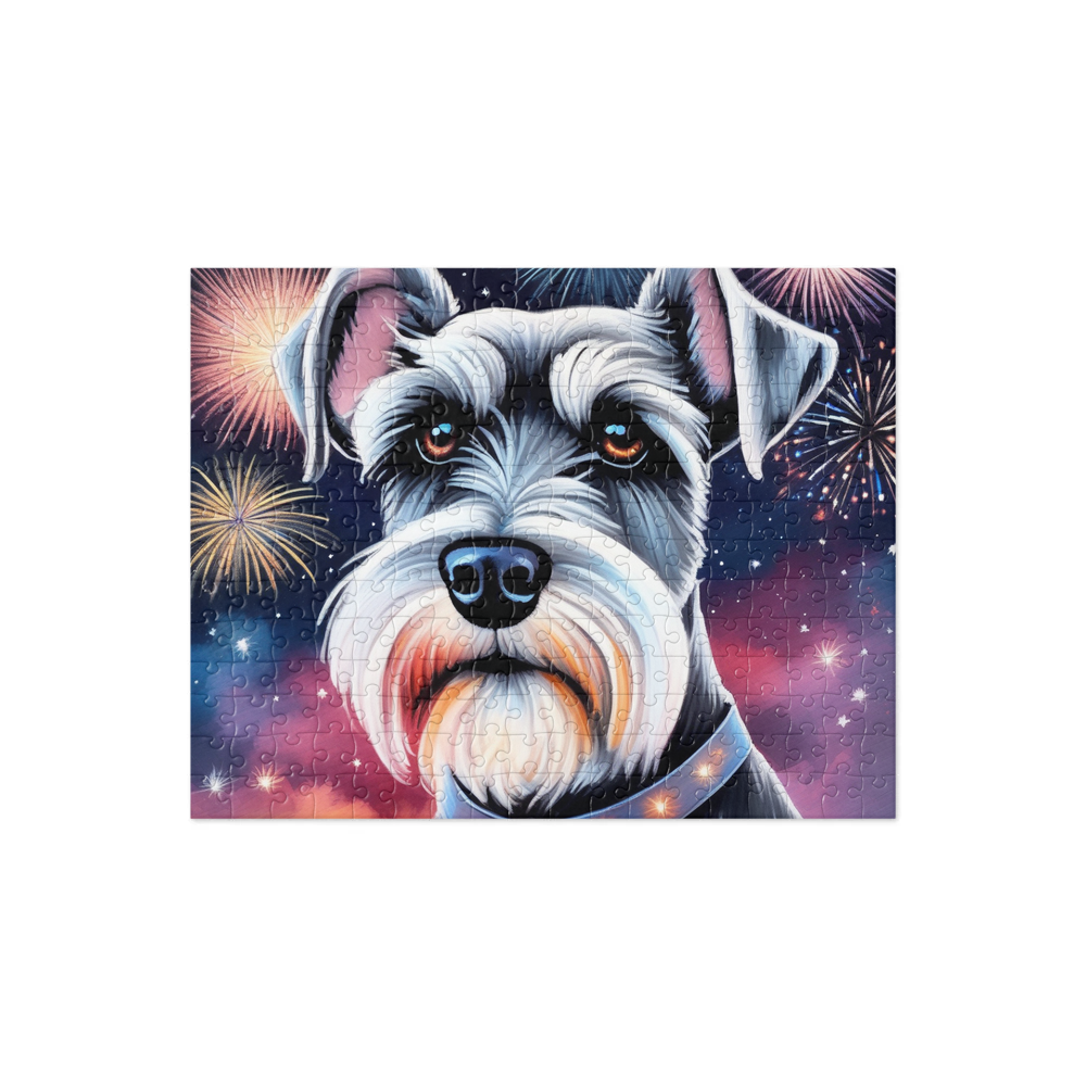 PugMug Custom Miniature Schnauzer Jigsaw Puzzle