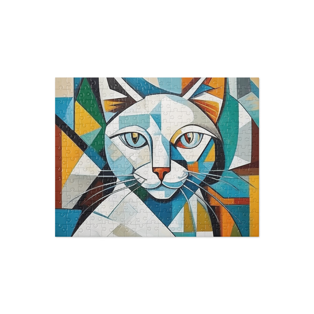 PugMug Custom White Companion Cat Jigsaw Puzzle
