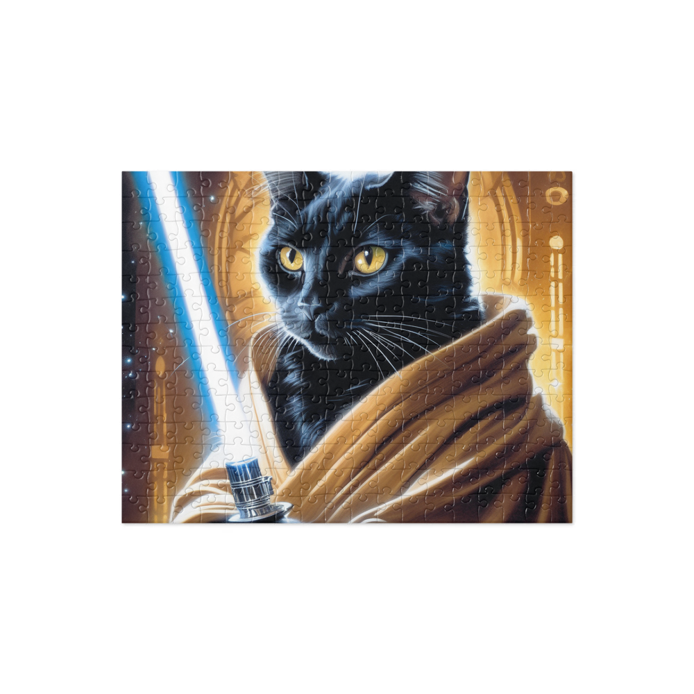 PugMug Custom Black Companion Cat Jigsaw Puzzle