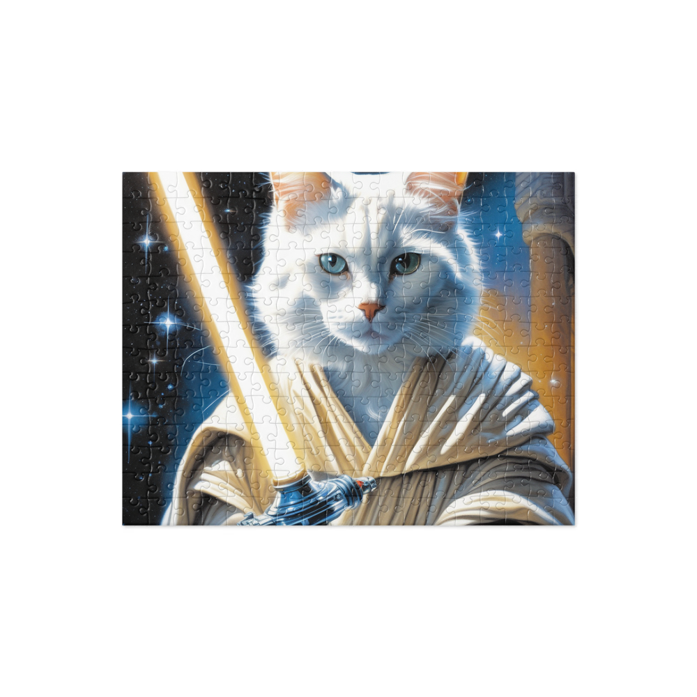 PugMug Custom White Companion Cat Jigsaw Puzzle