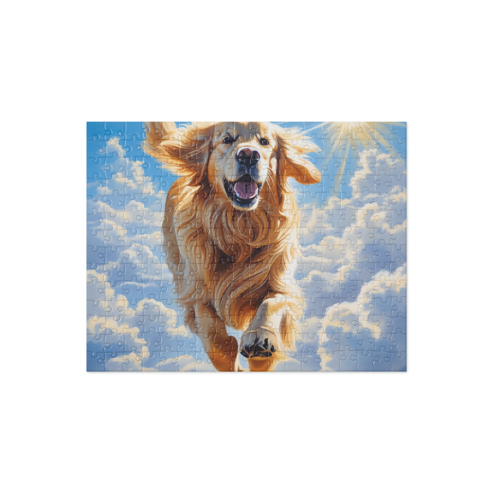PugMug Custom Golden Retriever Jigsaw Puzzle