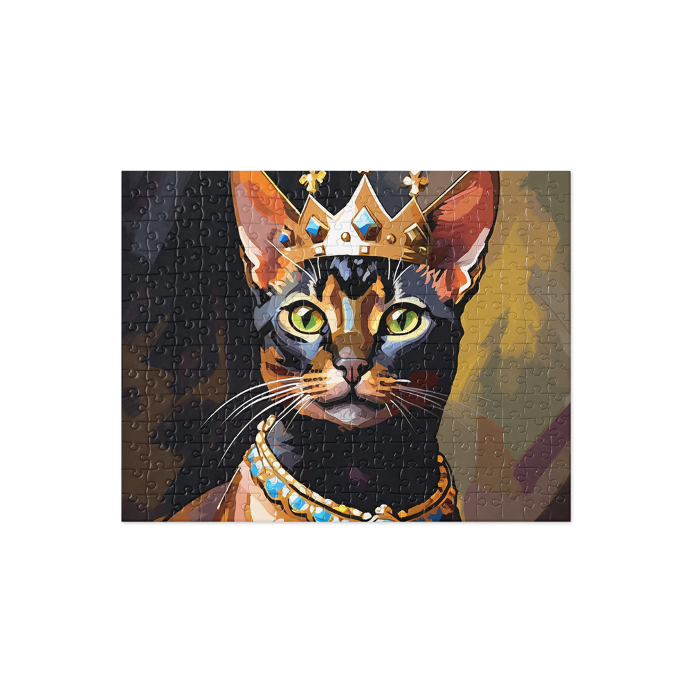 PugMug Custom Black Abyssinian Cat Jigsaw Puzzle