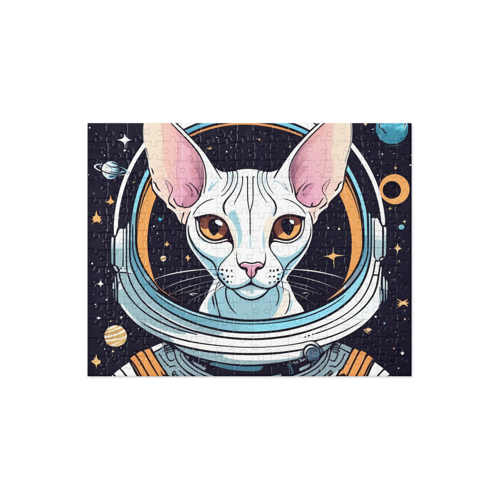 PugMug Custom White Sphynx Cat Jigsaw Puzzle