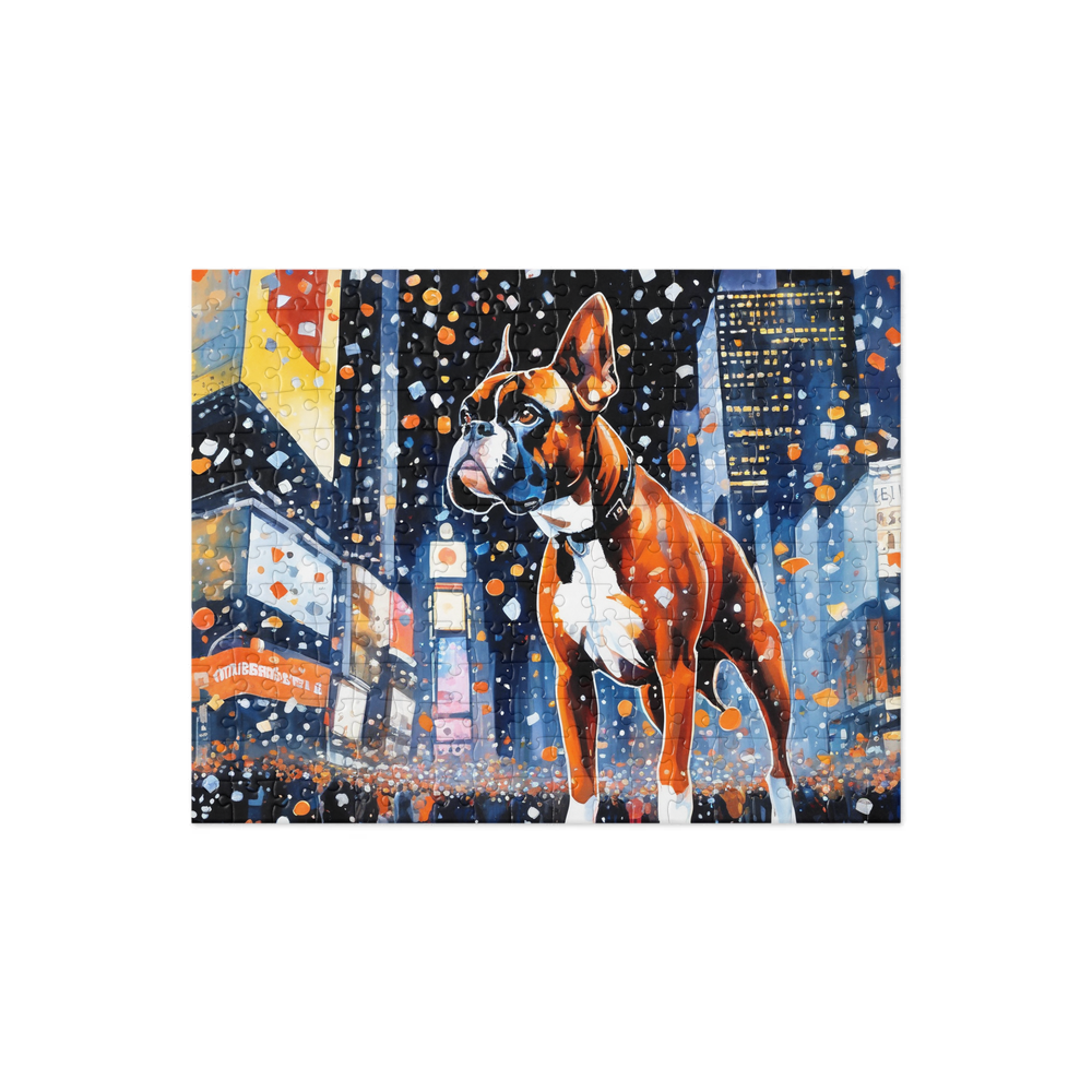 PugMug Custom Boxer Dog Jigsaw Puzzle