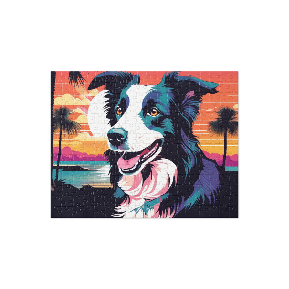 PugMug Custom Border Collie Jigsaw Puzzle