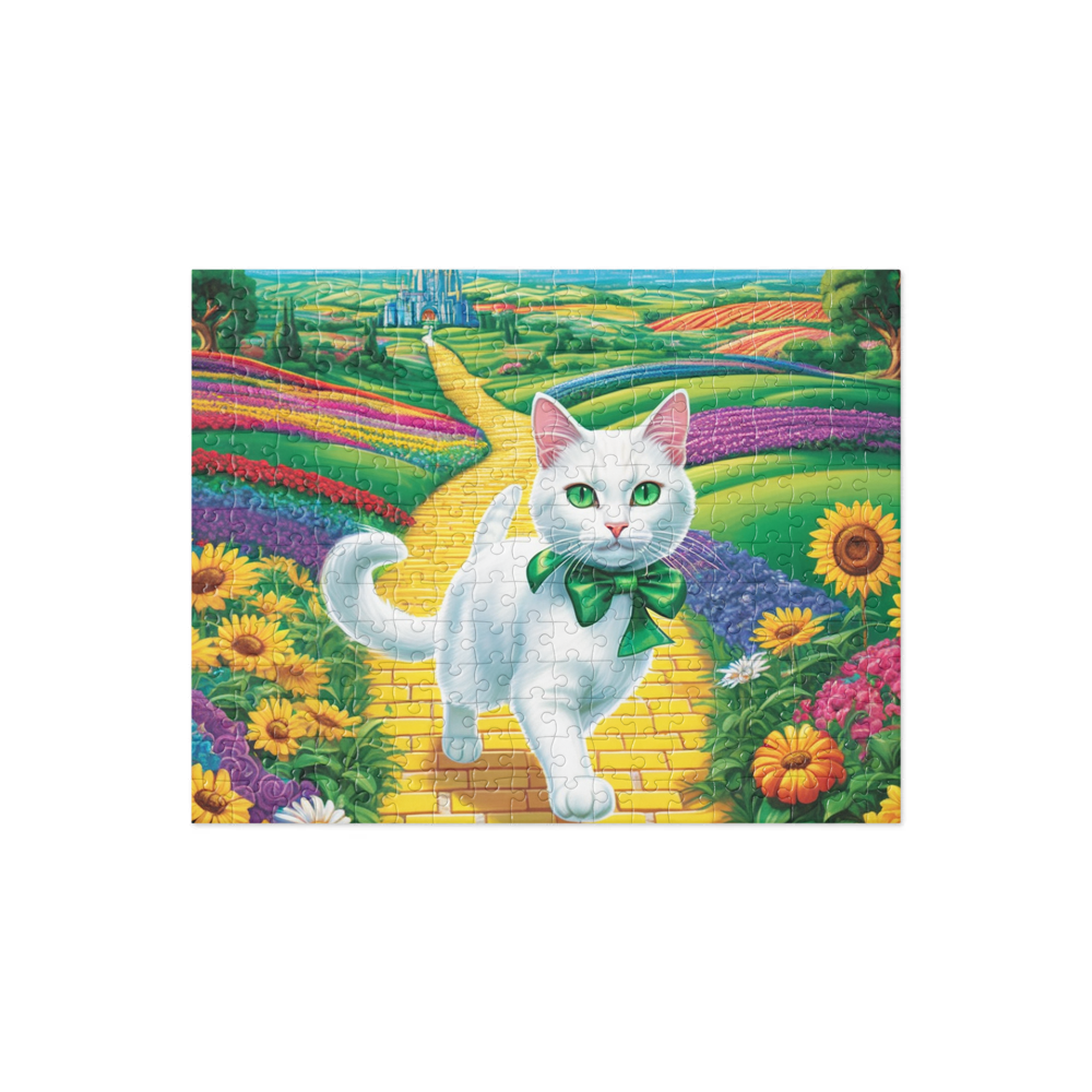 PugMug Custom White Companion Cat Jigsaw Puzzle
