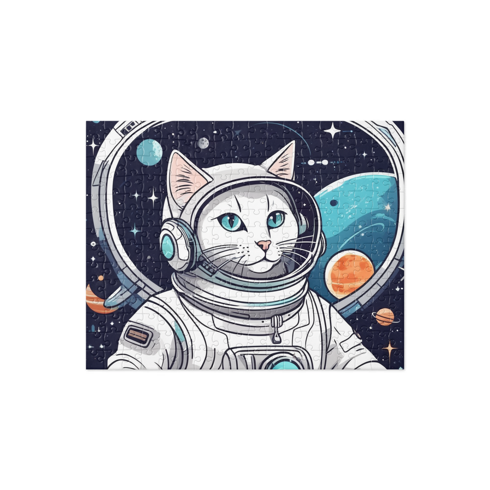 PugMug Custom White Companion Cat Jigsaw Puzzle