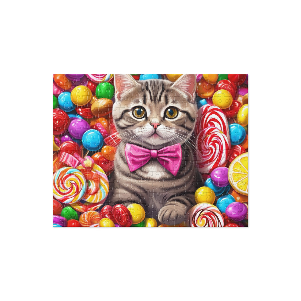 PugMug Custom Tabby Scottish Fold Cat Jigsaw Puzzle