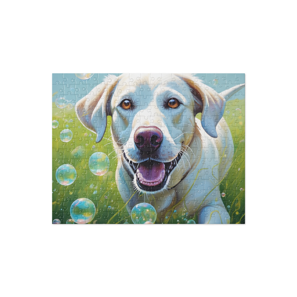 PugMug Custom White Labrador Retriever Jigsaw Puzzle
