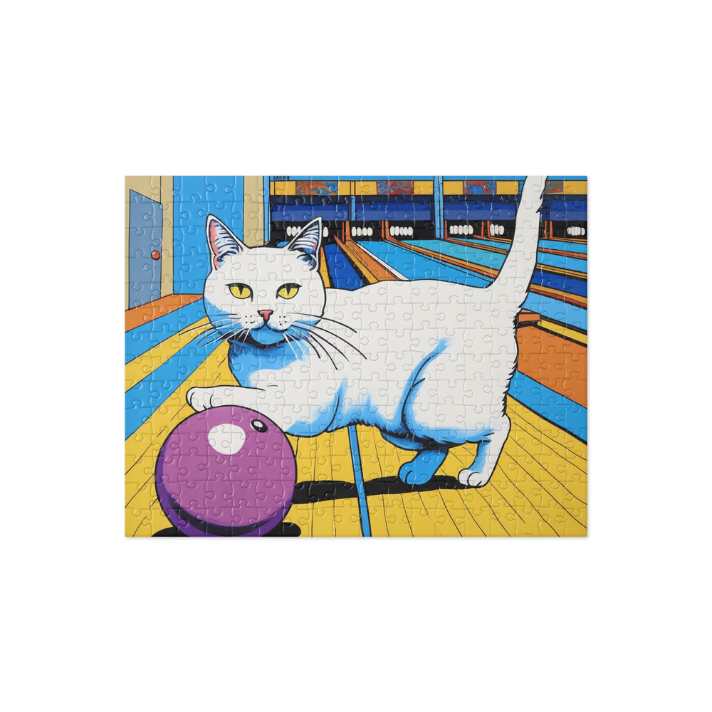 PugMug Custom White Companion Cat Jigsaw Puzzle
