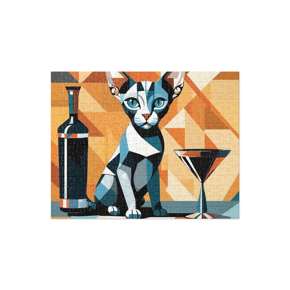 PugMug Custom Tabby Sphynx Cat Jigsaw Puzzle