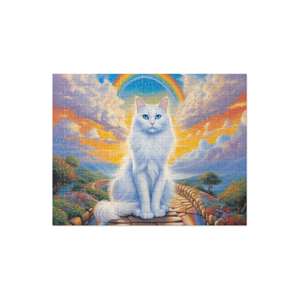PugMug Custom White Ragdoll Cat Jigsaw Puzzle