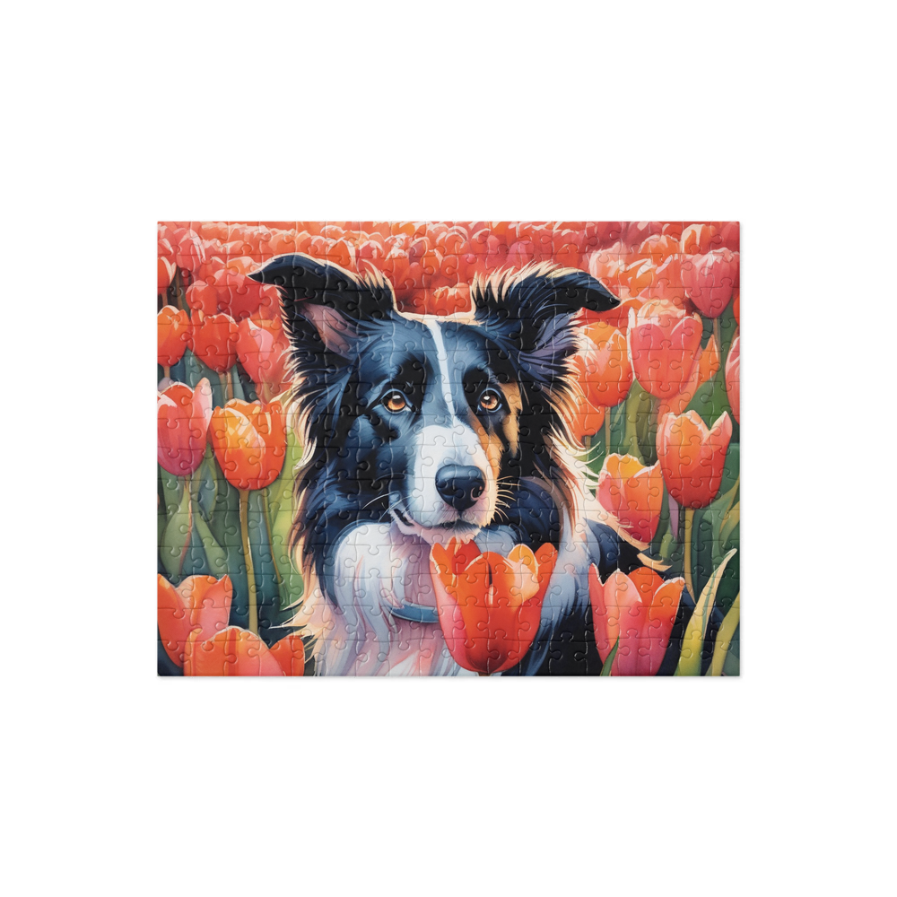 PugMug Custom Border Collie Jigsaw Puzzle